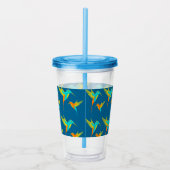 Elegant Exotic Hummingvogels, speciaal gepersonali Acryl Drinkbeker (Rechts)