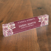 Elegant Exotic Orchid Flowers Manager Naambordje (Zijkant)