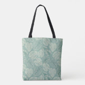Elegant Exotic Painted Monsteras Tote Bag (Achterkant)