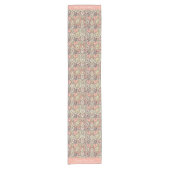 Elegant Exotic Roze Motif Design Persoonlijke naam Korte Tafelloper (Voorkant)