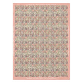 Elegant exotisch roze motif-ontwerp op maat tafelkleed (Voorkant)