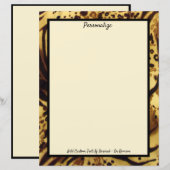 Elegant exotische tijgerhuid, wilde dierproeven (Voorkant / Achterkant)