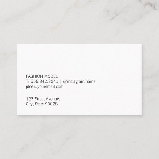 Elegant Expression Visitekaartje (Achterkant)