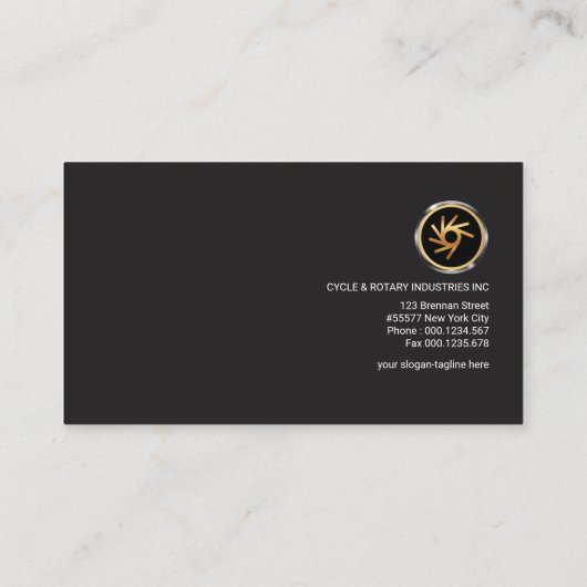 Elegant exquise Stunning Silver Line Founder CEO Visitekaartje (Achterkant)