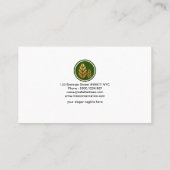 Elegant Exquise Tree Wood Grain Conservationist Visitekaartje (Achterkant)