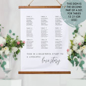 Elegant Extra Tables Wedding Seding Chart Hangend Wandkleed