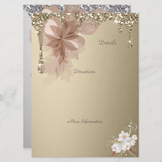 Elegant Extravaganza Details Directie Kaart (Voorkant / Achterkant)