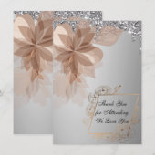 Elegant Extravaganza gepersonaliseerd bedankje Bedankkaart (Voorkant / Achterkant)