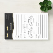 Elegant Eyelash Client Record Form Post-it® Notes (Kantoor)