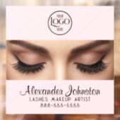 Elegant Eyelash Extension Make-up Kunstenaar Logo Raamsticker (Vel 2)