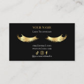 Elegant Eyelash Extensions Lash Aftercare Visitekaartje (Voorkant)