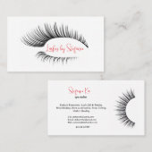 Elegant Eyelash-Visitekaartjes Visitekaartje (Voorkant / Achterkant)