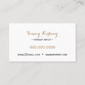 Elegant Eyes sluit de professionele marktartiest a Visitekaartje (Achterkant)