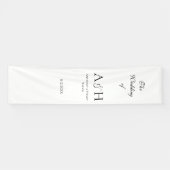 Elegant Fabric Wedding Welcome Banner - Cream Tone (Horizontaal)