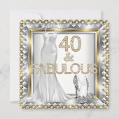 Elegant Fabulous 40 deco Dress High Heels Kaart (Voorkant)