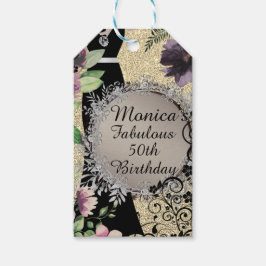Elegant Fabulous 50th Verjaardag gepersonaliseerd Cadeaulabel