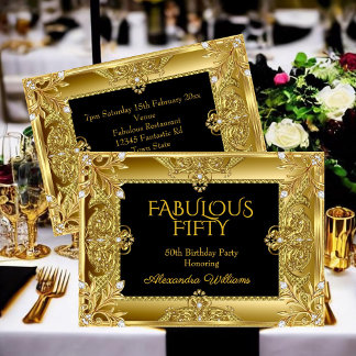 Elegant Fabulous Diamonds Gold Gems black Aankondiging