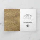 Elegant Fabulous New Year Festive Gold Snowflakes Feestdagen Kaart (Binnen)