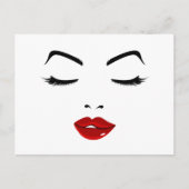 Elegant Face Briefkaart (Voorkant)