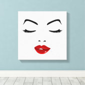 Elegant Face Canvas Afdruk (Insitu (Houten vloer))