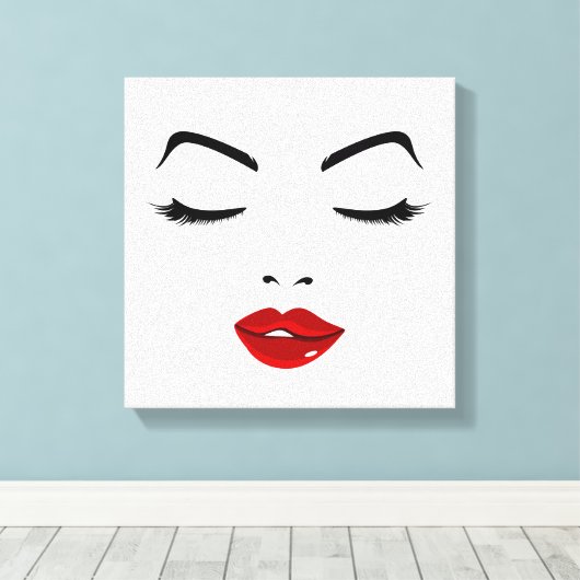 Elegant Face Canvas Afdruk (Insitu (Houten vloer))