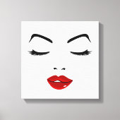 Elegant Face Canvas Afdruk (Voorkant)