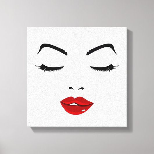 Elegant Face Canvas Afdruk (Voorkant)