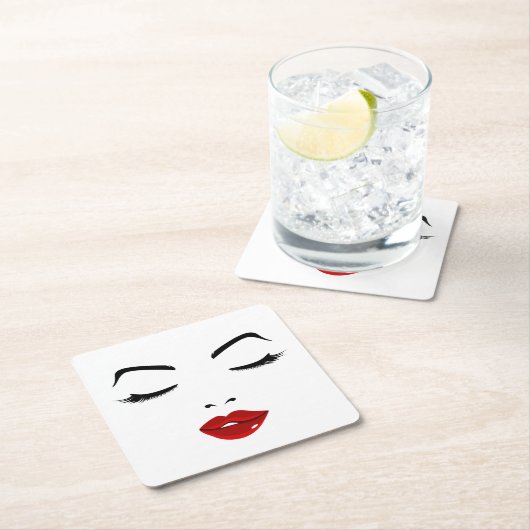 Elegant Face Kartonnen Onderzetters (Insitu)