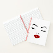 Elegant Face Notitieboek (Binnen)