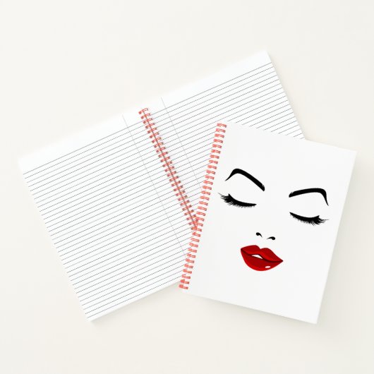 Elegant Face Notitieboek (Binnen)