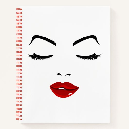 Elegant Face Notitieboek (Voorkant)