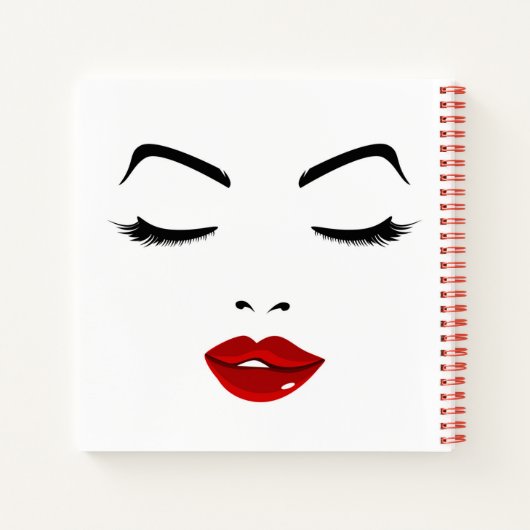 Elegant Face Notitieboek (Achterkant)