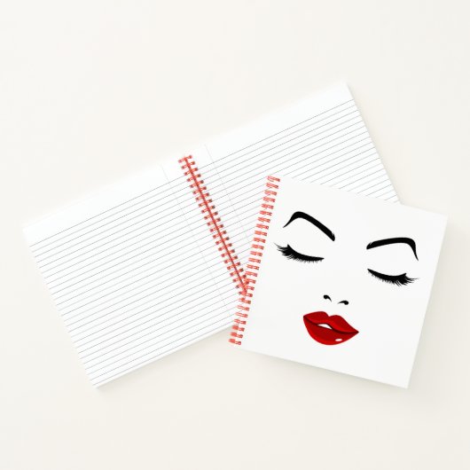 Elegant Face Notitieboek (Binnen)