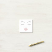 Elegant Face Post-it® Notes (Op bureau)
