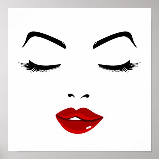 Elegant Face Poster (Voorkant)