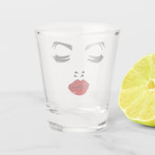 Elegant Face Shot Glas (Achterkant)