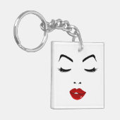 Elegant Face Sleutelhanger (Voorkant Links)