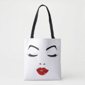 Elegant Face Tote Bag (Voorkant)
