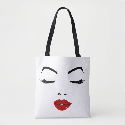 Elegant Face Tote Bag (Voorkant)