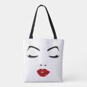 Elegant Face Tote Bag (Achterkant)