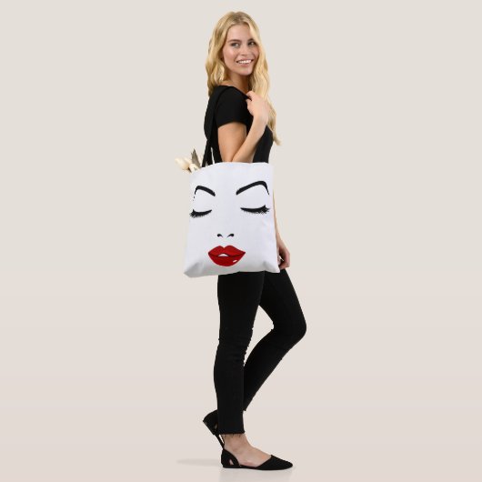 Elegant Face Tote Bag (Op model)