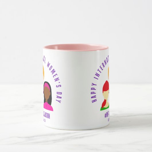 Elegant Faces Internationale Vrouwendag 8 maart Mok (Midden)