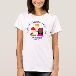 Elegant Faces Internationale Vrouwendag 8 maart T-shirt