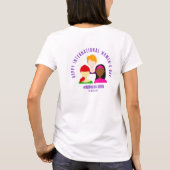 Elegant Faces Internationale Vrouwendag 8 maart T-shirt (Achterkant)