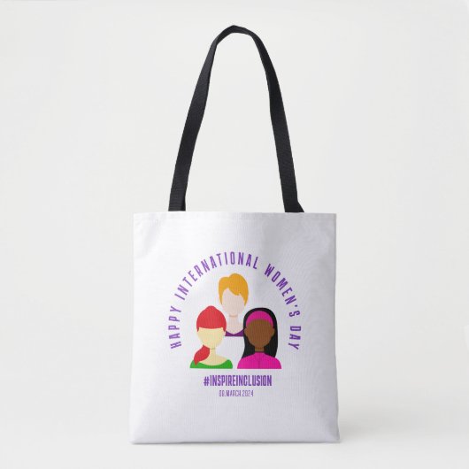 Elegant Faces Internationale Vrouwendag 8 maart Tote Bag (Voorkant)