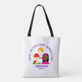 Elegant Faces Internationale Vrouwendag 8 maart Tote Bag (Achterkant)