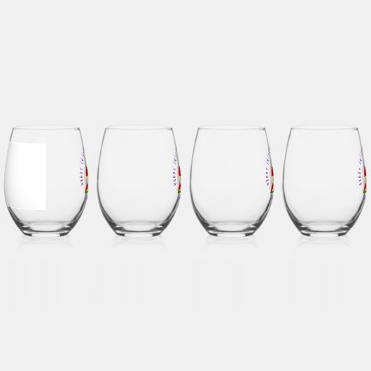 Elegant Faces Internationale Vrouwendag 8 maart Wijnglas Zonder Voet (Rechts)