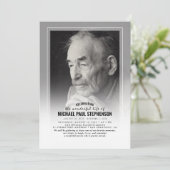 Elegant Faded Fotobegrafenisuitnodiging Kaart (Staand voorkant)