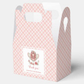 Elegant Fairy Girl Blush Floral Birthday Favor Box Bedankdoosjes (Geopend)