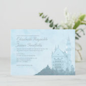 Elegant Fairytale Castle Wedding Invitations Kaart (Staand voorkant)